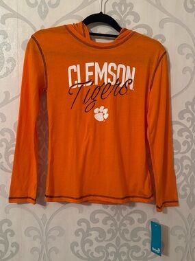 Clemson Univeristy Tigers hooded long sleeve shirt
